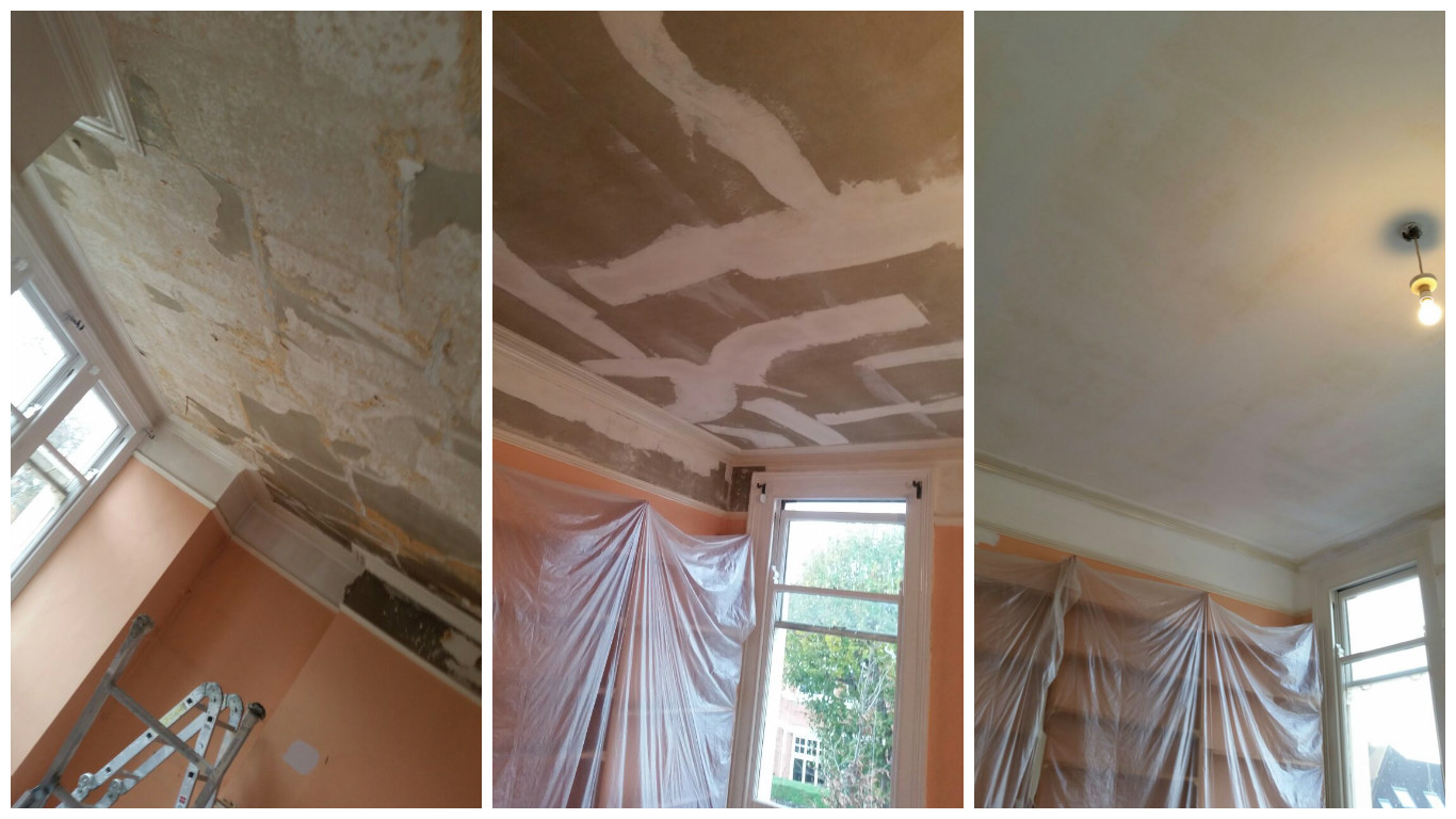 Edwardian-lath-and-plaster-ceiling-repaired-with-scrim-and-joint-cement