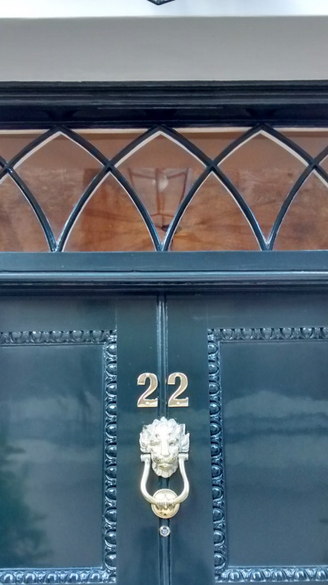 A beautiful Georgian fanlight detail on Charles Street in Mayfair, London