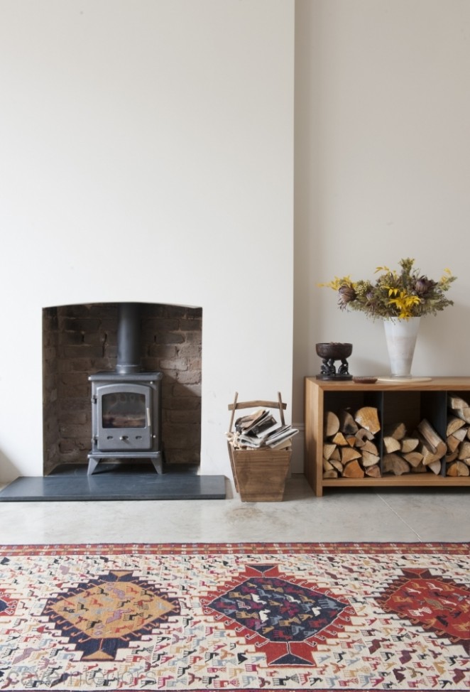 Belsize Park house with woodburning stove